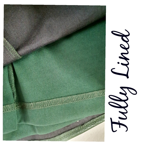 SOLD💥NWT Vegan Leather Embroidered Green Skirt - Picture 8 of 11